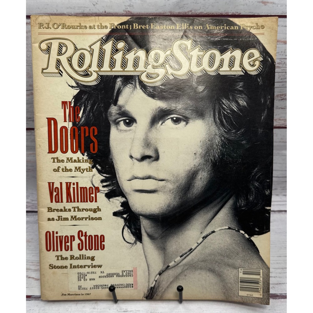 Rolling Stone Magazine April 1991 Issue 601 Val Kilmer Jim Morrison The Doors